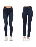 Lee Blugi Dama - Skyler - W24-L31 US - Bumbac - Zipper - Lung - 5 Buzunare 2 Mari 2 Medii Exterioare 1 Mic Interior - Talie Inalta - Albastru