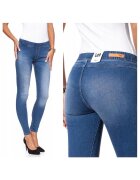 Lee Blugi Dama - Slip-On - W28-L33 - Bumbac - Fermoar - Lungi - Talie Medie - 5 Bunzuare - High-Quality - Albastru