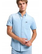 Lee Camasa barbati model BUTTON DOWN SS - regular fit - albastru - bumbac