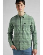 Lee Camasa barbati - model sure - verde - bumbac - maneca scurta - regular fit -