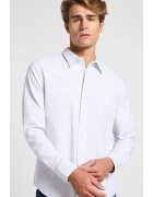 Lee Camasa barbati - PATCH SHIRT - albastra - bumbac - maneca scurta - regular fit