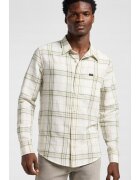 Lee Camasa barbati - SURE SHIRT - verde - bumbac - regular fit - maneca scurta