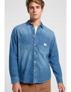 Lee Camasa barbati - WORKWEAR SHIRT 2.0 - supradimensionata - albastra - bumbac