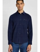 Lee Camasa sure - croiala regulata - bumbac - albastru marin - model din colectia sures