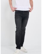 Lee Cooper Blugi slim fit cu talie medie - Gri antracit