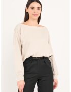 Lee Cooper Bluza de trening cu decolteu barcuta - Bej inchis