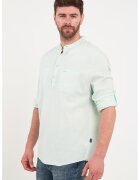 Lee Cooper Bluza din bumbac cu fenta cu nasturi - Verde pal