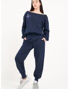 Lee Cooper Bluza lejera de trening cu decolteu pe umeri - Bleumarin