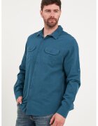 Lee Cooper Camasa cu buzunare pe piept - Albastru petrol