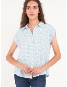 Lee Cooper Camasa cu maneci scurte si model - Alb/Albastru deschis