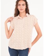 Lee Cooper Camasa cu maneci scurte si model - Bej
