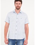 Lee Cooper Camasa de bumbac in carouri - Alb/Albastru