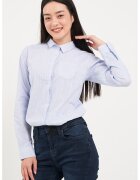Lee Cooper Camasa in dungi cu buzunar pe piept - Albastru deschis