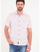 Lee Cooper Camasa in dungi cu maneci scurte - Rosu/Alb