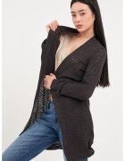 Lee Cooper Cardigan lung fara inchidere - Gri inchis