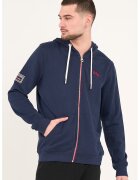 Lee Cooper Hanorac cu fermoar si buzunare - Bleumarin