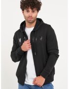 Lee Cooper Hanorac cu maneci lungi si fermoar - Negru/Bronz