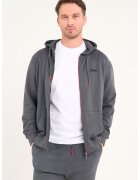 Lee Cooper Hanorac relaxed fi cu fermoar - Gri inchis