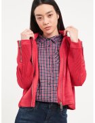 Lee Cooper Jacheta cu buzunare laterale cu fermoar - Coral