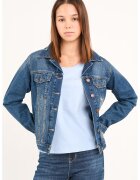 Lee Cooper Jacheta din denim cu buzunare cu clapa - Albastru inchis