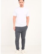 Lee Cooper Pantaloni de trening din amestec de bumbac cu snur - Gri inchis