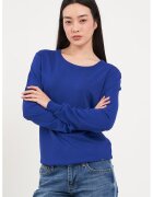 Lee Cooper Pulover tricotat fin cu model uni - Albastru inchis