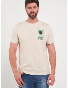 Lee Cooper Tricou cu imprimeu grafic - Bej