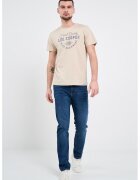 Lee Cooper Tricou cu logo - Bej deschis
