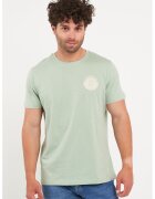 Lee Cooper Tricou din bumbac cu imprimeu pe partea din spate - Verde deschis