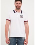Lee Cooper Tricou polo de bumbac cu logo brodat - Alb optic