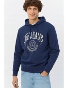Lee Hanorac bleumarin - cu logo imprimat - regular -