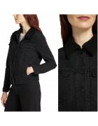Lee Jacheta De Dama Din Denim - Sherpa Rider - Croi: Regular Fit - Inchidere: Nasturi - Numar De Buzunare: 4 - Compozitie Material: 85% Bumbac - 14% Poliester - 1% Elastan - XS - Negru - 1 Bucata
