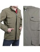 Lee Jacheta De Tranzitie - Field Jacket - Marime M - Verde - Croi Regular Fit - Inchidere Fermoar - Compozitie Material 50% Bumbac - 50% Poliester - Numar De Buzunare 4