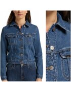 Lee Jacheta Din Denim - Rider Jacket - Croi Normal - Inchidere: Nasturi - Compozitie Material: 100% Bumbac - Numar De Buzunare: 2 - XS - Albastru - 1 Bucata