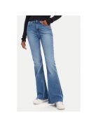 Lee Pantaloni dama L32YROEU - Bumbac/Poliester - Albastru - Albastru