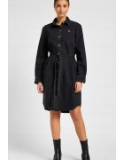 Lee Rochie camasa All Purpose - negru-gri - denim - croiala evazata - cu curea