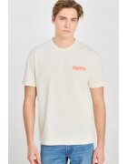 Lee Tricou barbati - ecru - bumbac - imprimeu - croiala supradimensionata