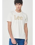 Lee Tricou barbati LOGO TEE alb - bumbac - cu logo - standard -