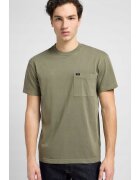 Lee Tricou barbati - RELAXED POCKET TEE - supradimensionat - verde - bumbac