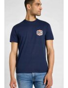 Lee Tricou barbati - RELAXED TEE - supradimensionat - bleumarin - bumbac