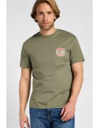 Lee Tricou barbati - supradimensionat - bumbac - verde
