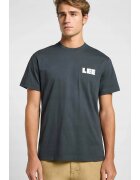 Lee Tricou barbati - supradimensionat - negru - bumbac -