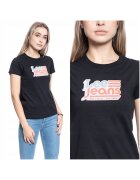 Lee Tricou T-Shirt - Slim 100% Bumbac - Fara Inchidere - Maneci Scurte - Negru - 1 Bucata - Negru