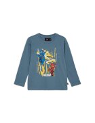 Lego Bluza cu maneca lunga pentru copii - albastru - cu imprimeu