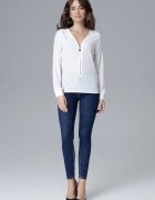 Lenitif Bluza dama - cu fermoar - bej - LYCRA - poliester