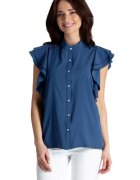 Lenitif Bluza dama Kuvien K482 culoare granat - Albastru inchis