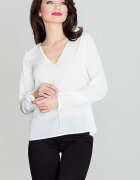 Lenitif Bluza dama - maneci lungi - decolteu mic - bej - poliester