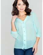 Lenitif Bluza dama - Poliester - Turcoaz -