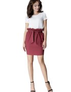 Lenitif Fusta mini dama - Estride - Burgundia - Rosu