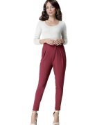 Lenitif Pantaloni eleganti de dama - Asse - rosu - Rosu